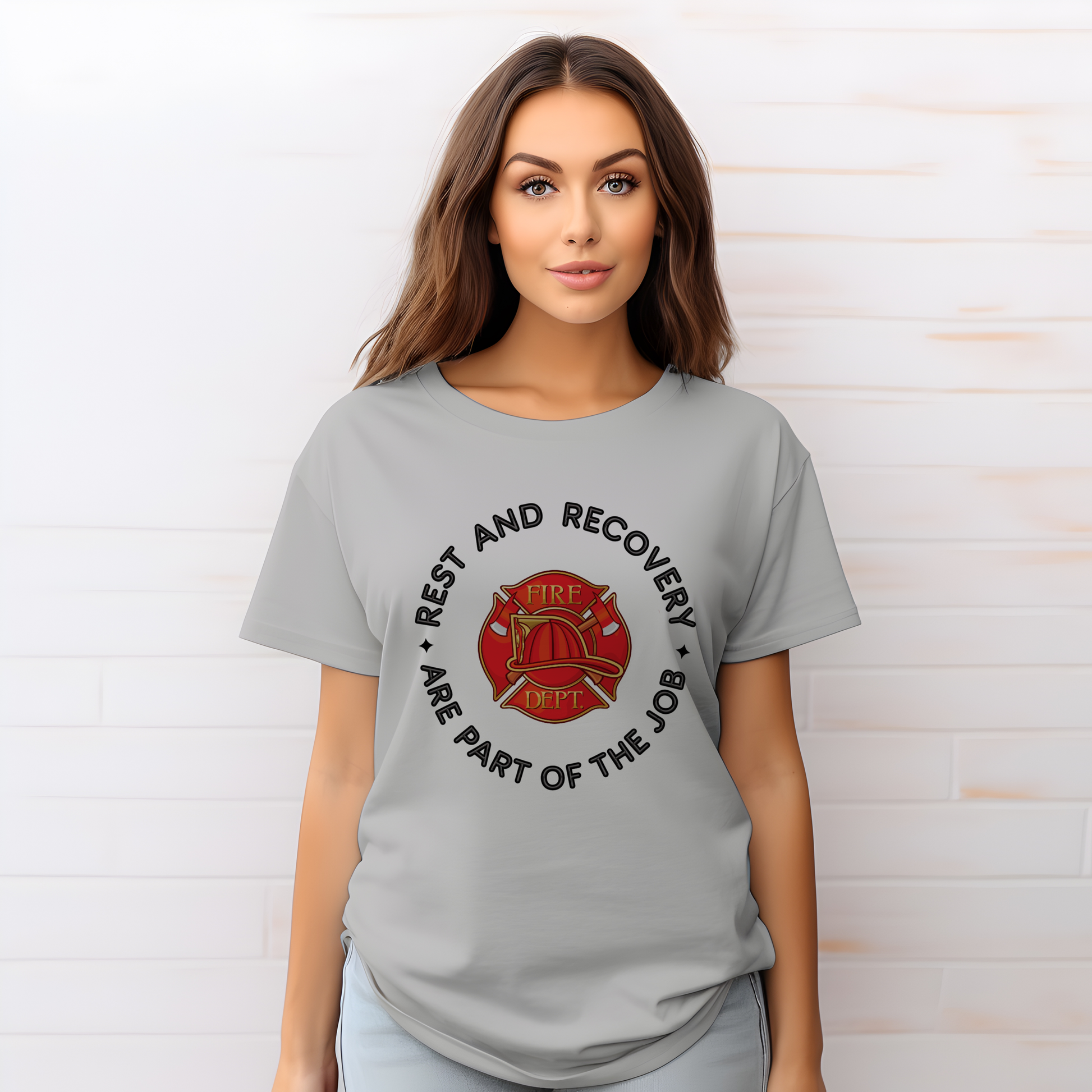 Rest And Recovery Are Part Of The Job, Firefighter - Comfort Colors heavyweight t-shirt
