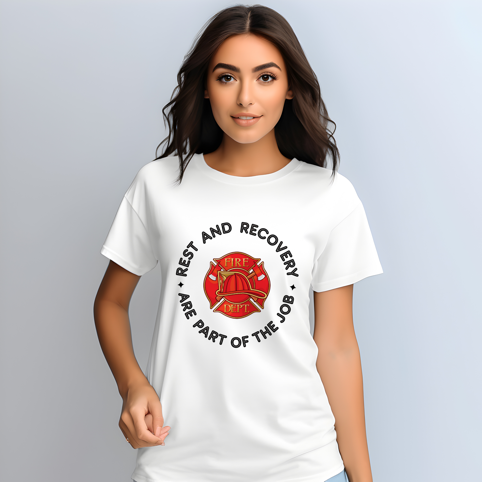 Rest And Recovery Are Part Of The Job, Firefighter - Comfort Colors heavyweight t-shirt
