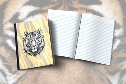 Courageous Roar: Tiger-Themed Composition Notebook