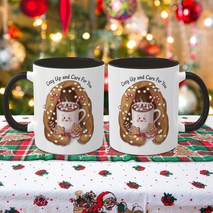 Cozy Up And Care For You - Colorful Christmas Mugs, 11oz