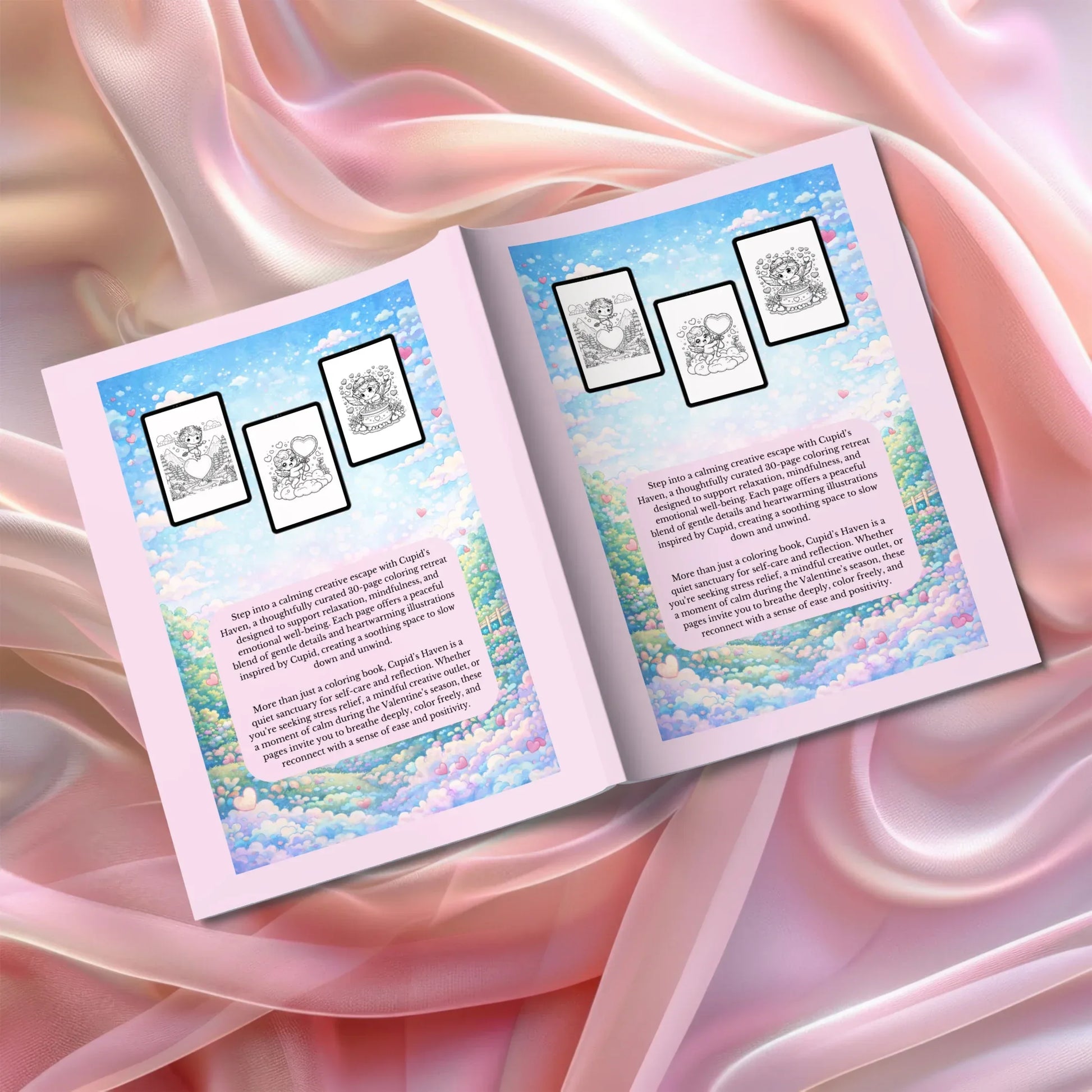 Shop our premium cupids haven a coloring retreat for valentines serenity from MySisterIsASurvivor.