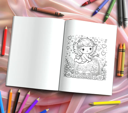 Shop our premium cupids haven a coloring retreat for valentines serenity from MySisterIsASurvivor.