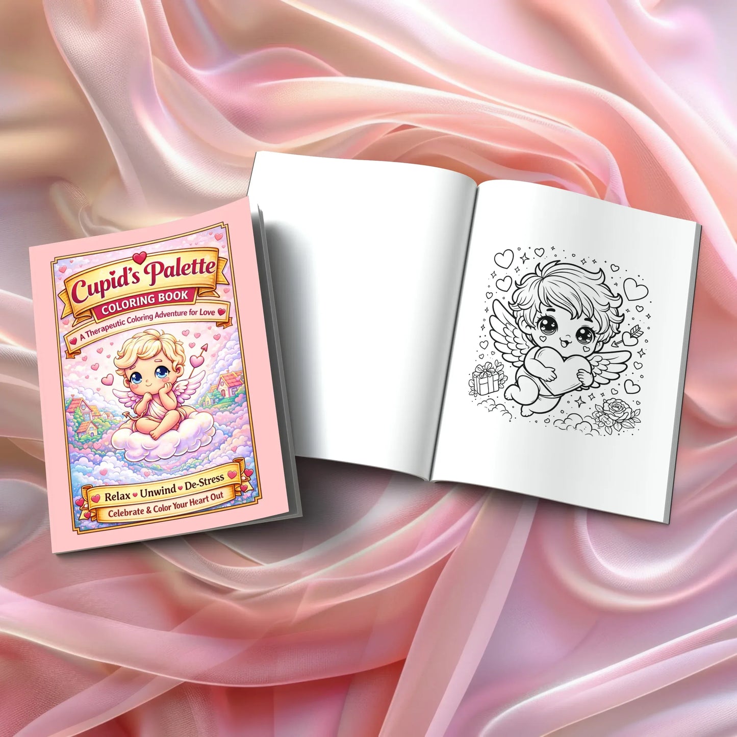 Shop our premium cupids palette a therapeutic coloring adventure for love from MySisterIsASurvivor.