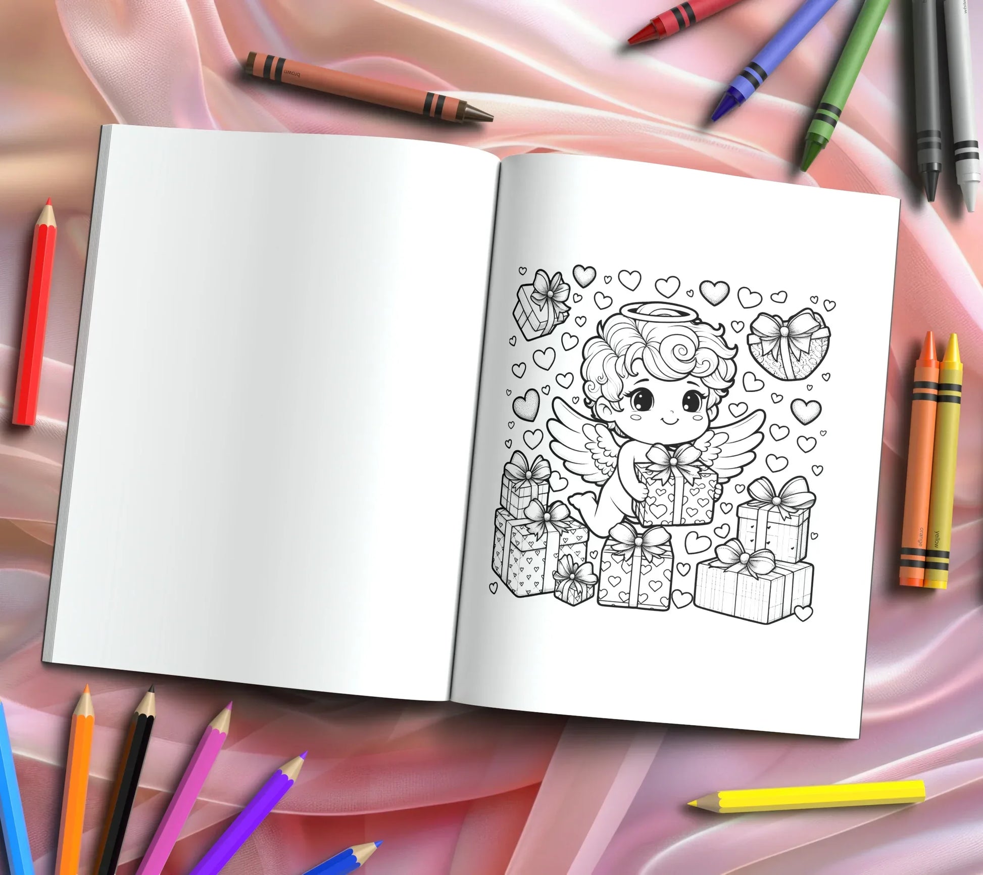 Shop our premium cupids palette a therapeutic coloring adventure for love from MySisterIsASurvivor.