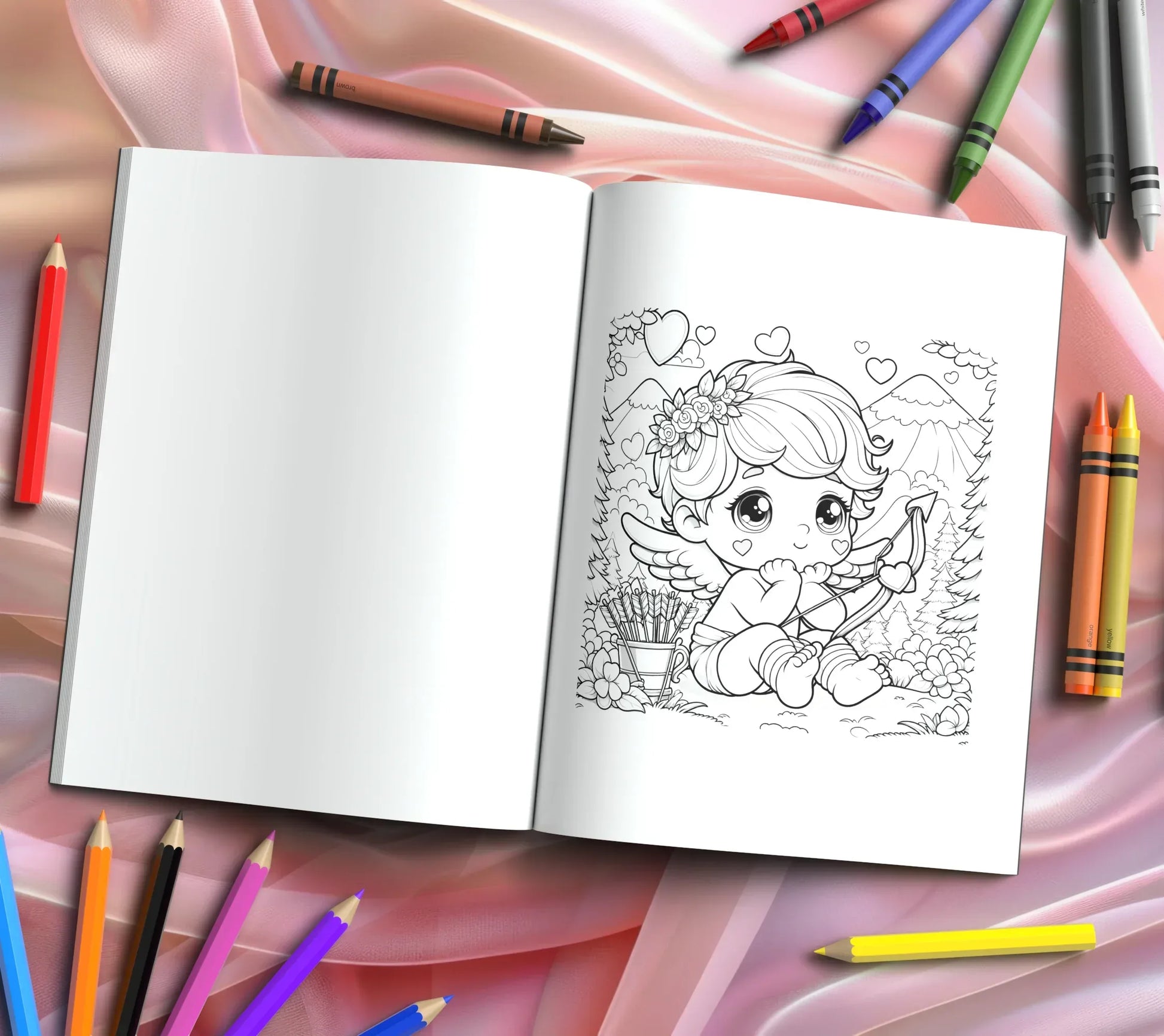 Shop our premium cupids palette a therapeutic coloring adventure for love from MySisterIsASurvivor.