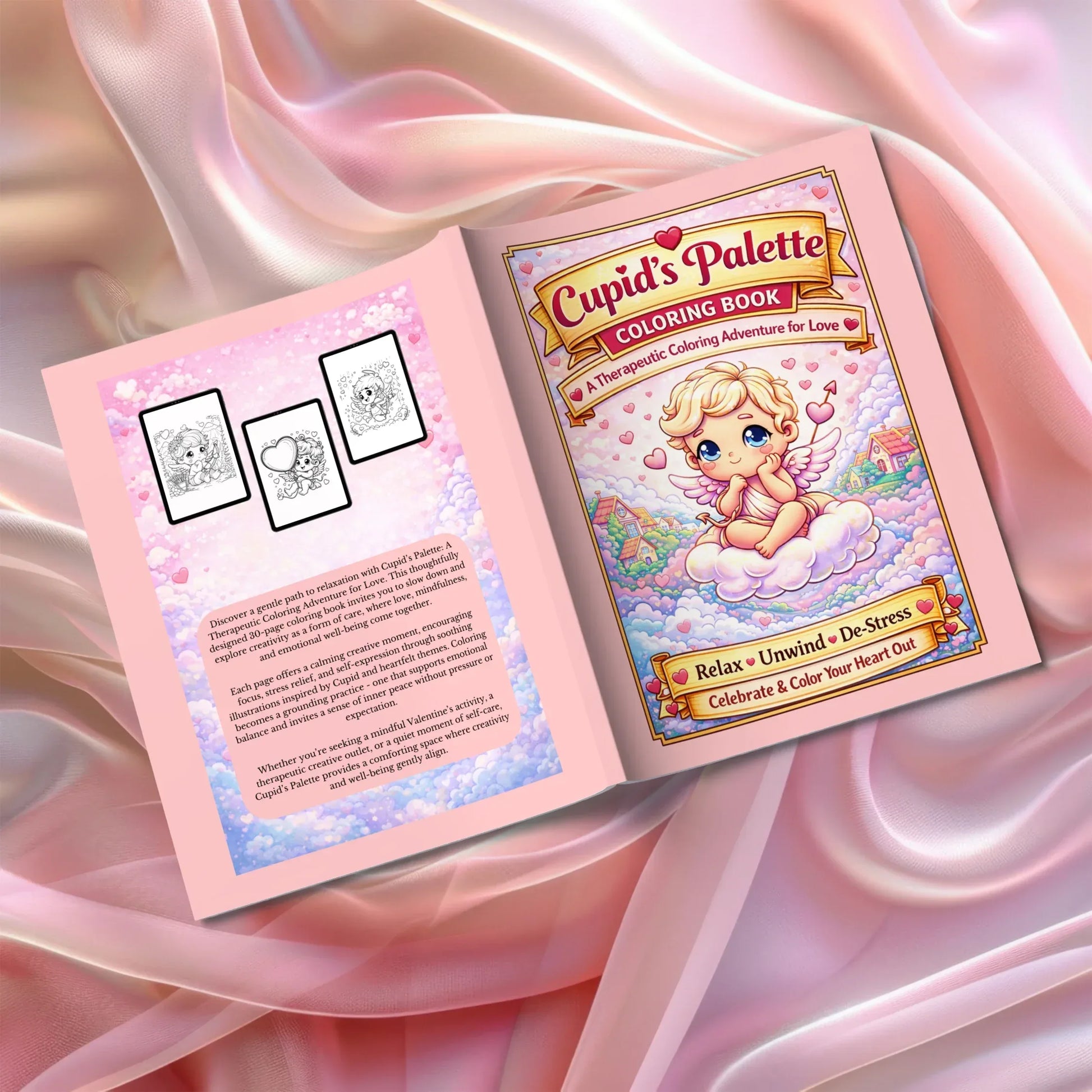 Shop our premium cupids palette a therapeutic coloring adventure for love from MySisterIsASurvivor.