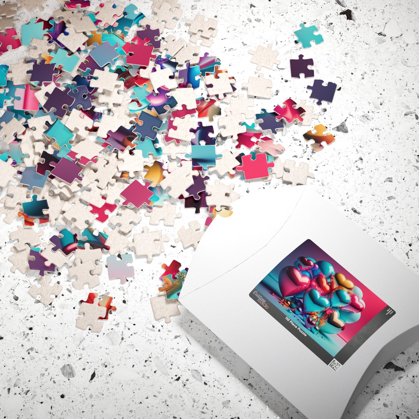 Delicate Hearts Drift: Valentine's Day Puzzle for Boldness, Beauty, and Healing