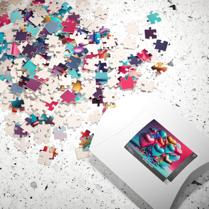 Delicate Hearts Drift: Valentine's Day Puzzle for Boldness, Beauty, and Healing