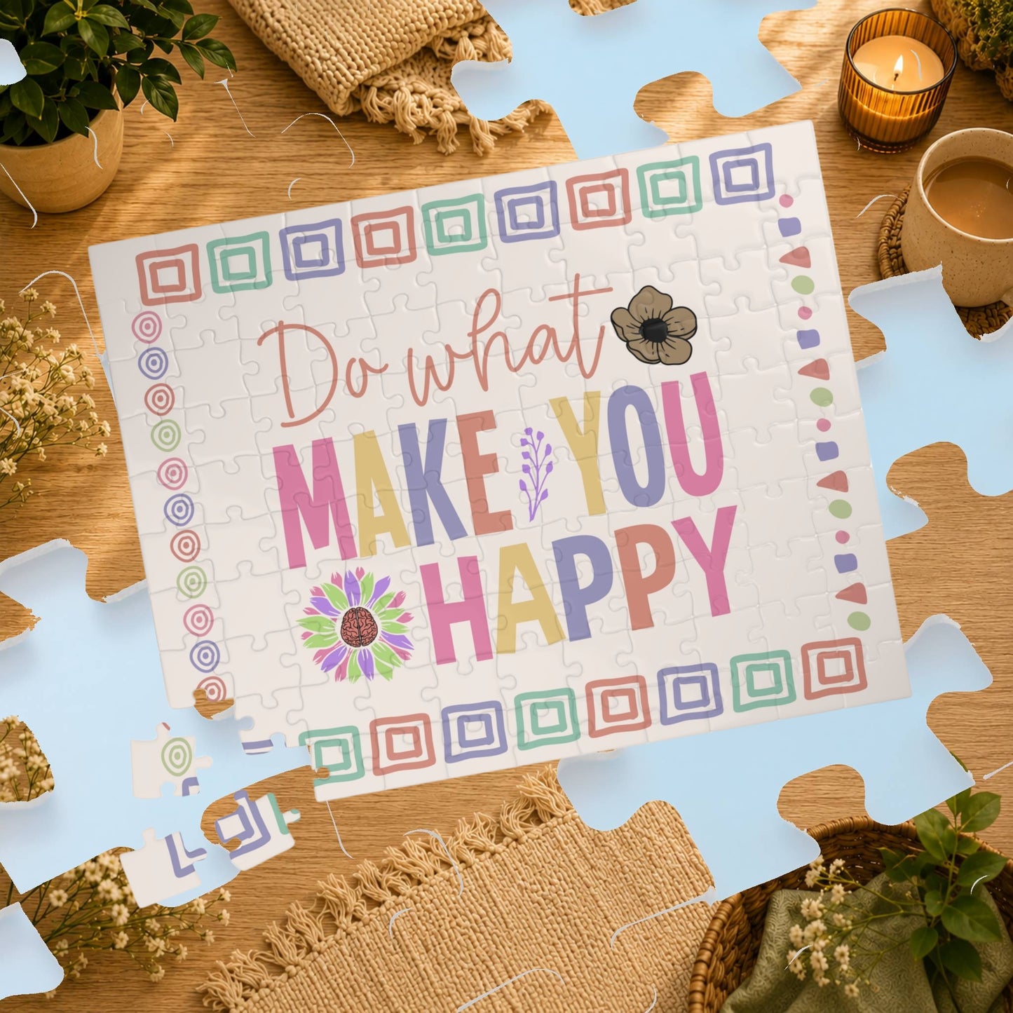 Do What Makes You Happy - Affirmation Puzzle Gift for Survivors and Puzzle Lovers