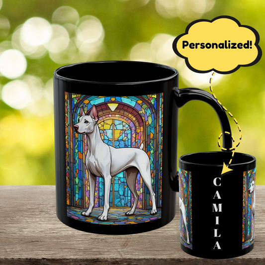 White Doberman Pinscher personalized pet lover mug