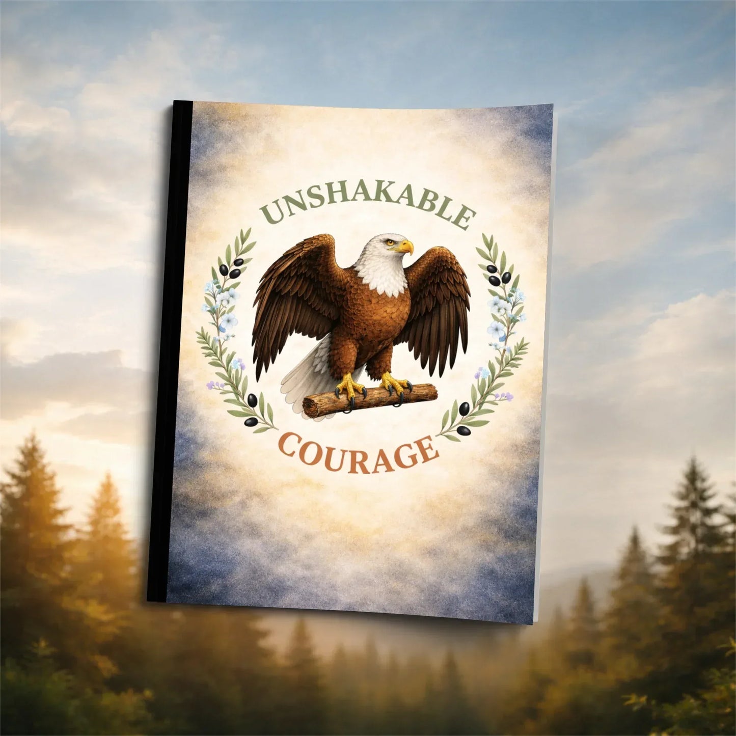 Shop our wingspan of strength eagle themed composition notebook featuring the Standard Blue style option from MySisterIsASurvivor.