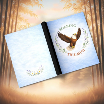 Shop our premium soaring eagle triumph eagle themed composition notebook from MySisterIsASurvivor.