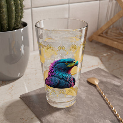 Eagle's Fortitude 16oz Eagle Pint Glass - Symbol of Strength, Resilience, and Mental Health Awareness
