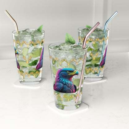 Eagle's Fortitude 16oz Eagle Pint Glass - Symbol of Strength, Resilience, and Mental Health Awareness