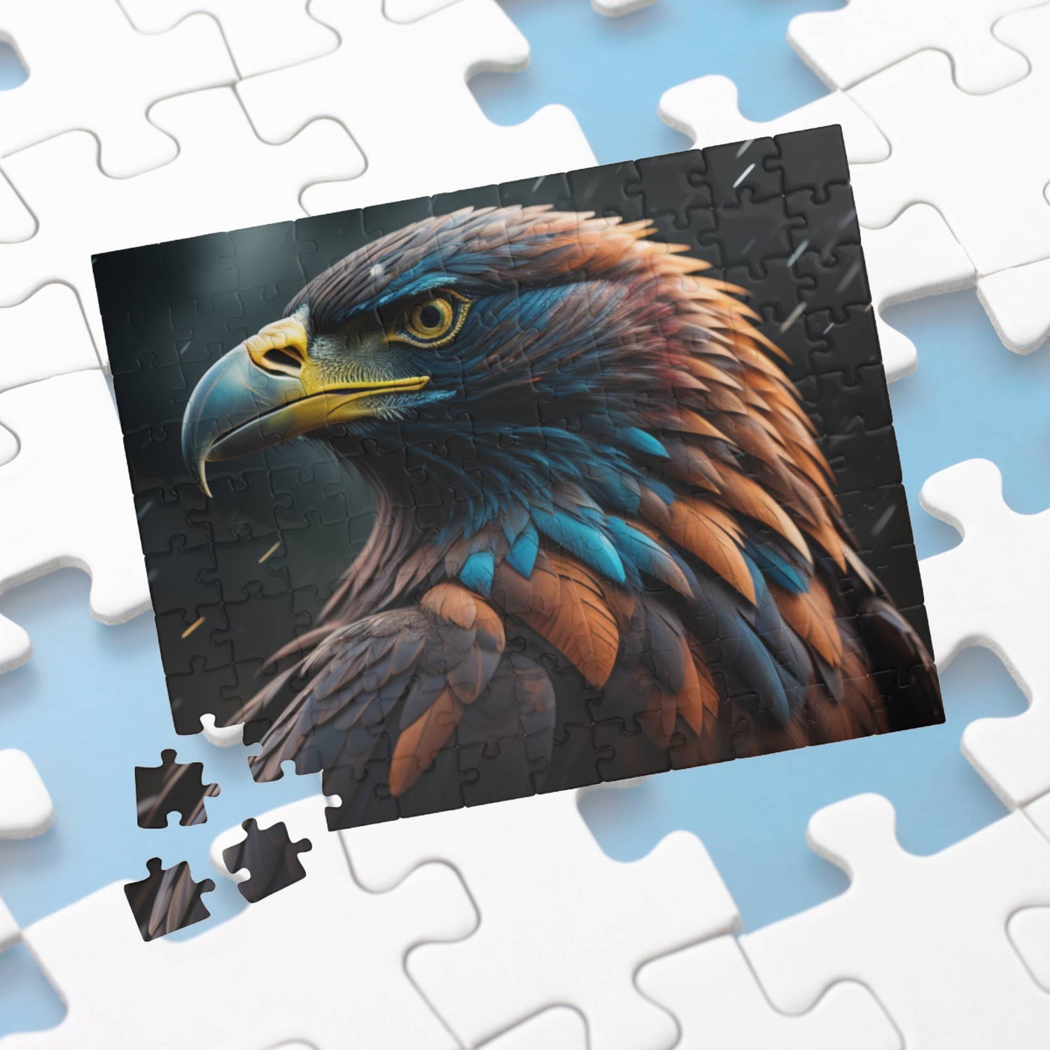 Eagle's Inspiration: Majestic Eagle Puzzle - Symbol of Strength, Freedom, and Resilience