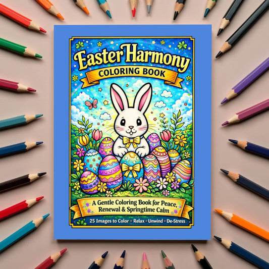 Shop our easter harmony coloring book a gentle coloring book for peace renewal springtime calm featuring the Default Title style option from MySisterIsASurvivor.