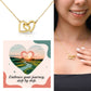 Embrace Your Journey, Step By Step: Interlocking Hearts Necklace - Mental Health Gift, Self-Love, Anxiety, PTSD Support