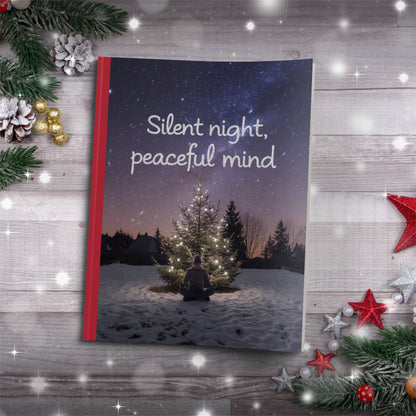 Teal Christmas Trees & Snowmen Paperback Christmas Composition Notebook for festive journaling and holiday writing