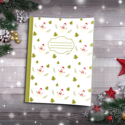 Self-Care Is the Best Gift Holiday Paperback Christmas Composition Notebook for wellness journaling and festive gifts