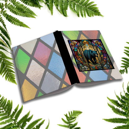 Bear - Stained Glass Zoo Animals Composition Notebook