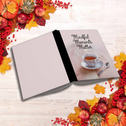 Mindful Moments Matter paperback composition notebook for gratitude, inspiration, and reflection.