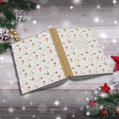 Santa, Snowflakes & Holiday Icons Paperback Christmas Composition Notebook for festive journaling and holiday mindfulness