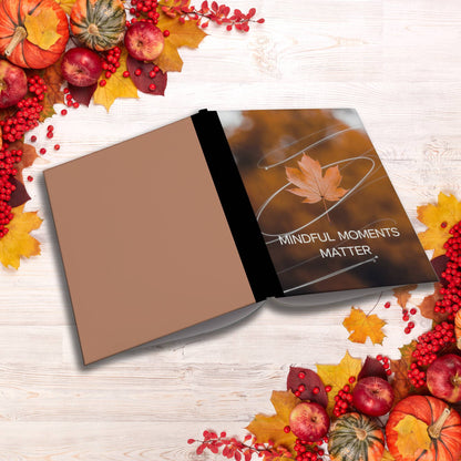 Mindful Moments Matter paperback composition notebook for daily mindfulness, gratitude, and reflection.