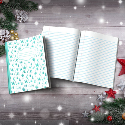 Silent Night, Peaceful Mind Calming Paperback Christmas Composition Notebook for mindful journaling and holiday reflection