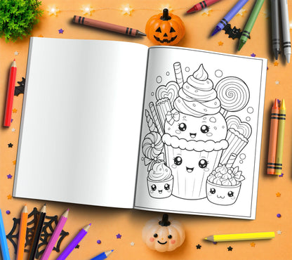 Adventurous Trick-or-Treaters: Affirmations Coloring Fun