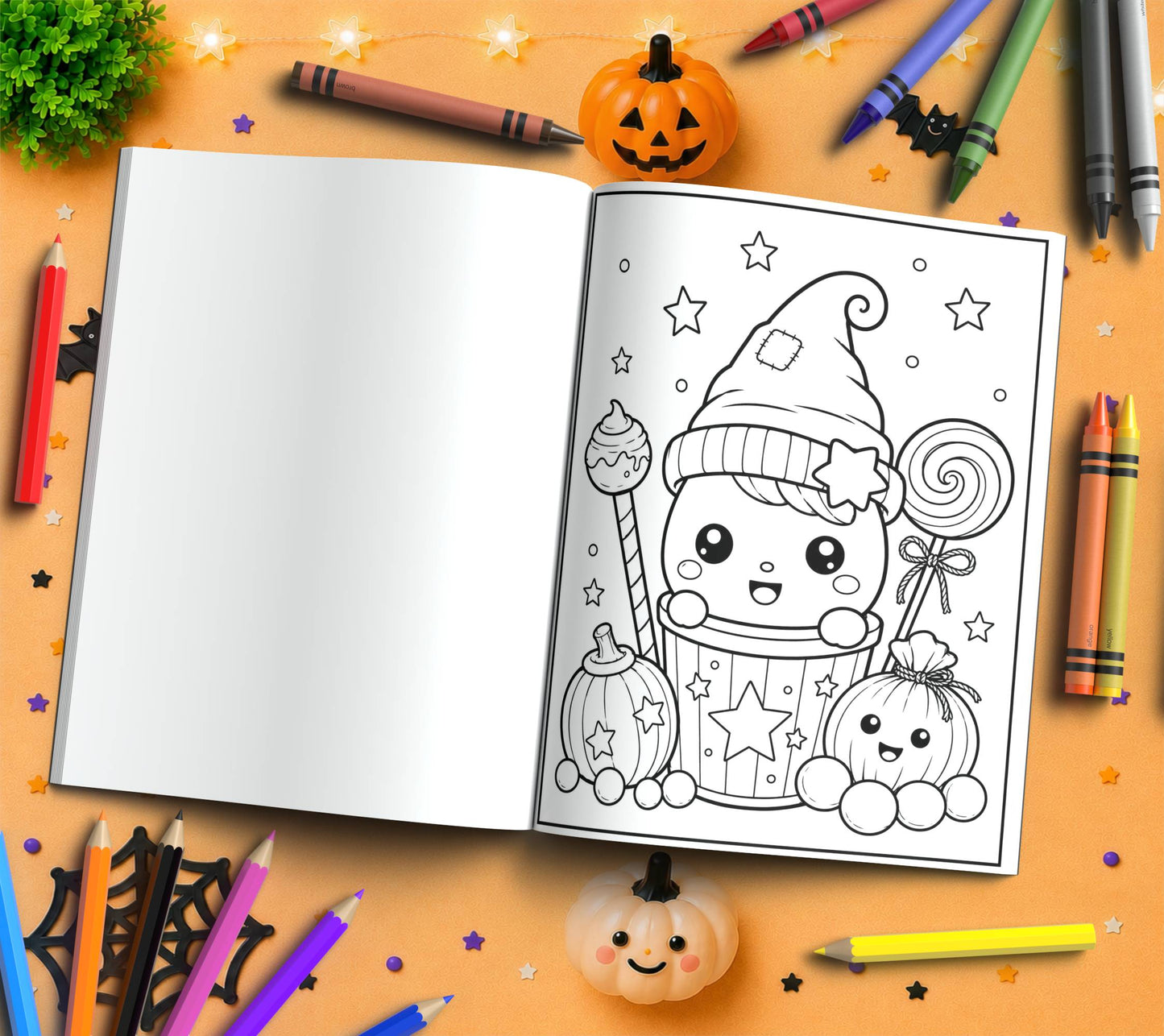 Adventurous Trick-or-Treaters: Affirmations Coloring Fun
