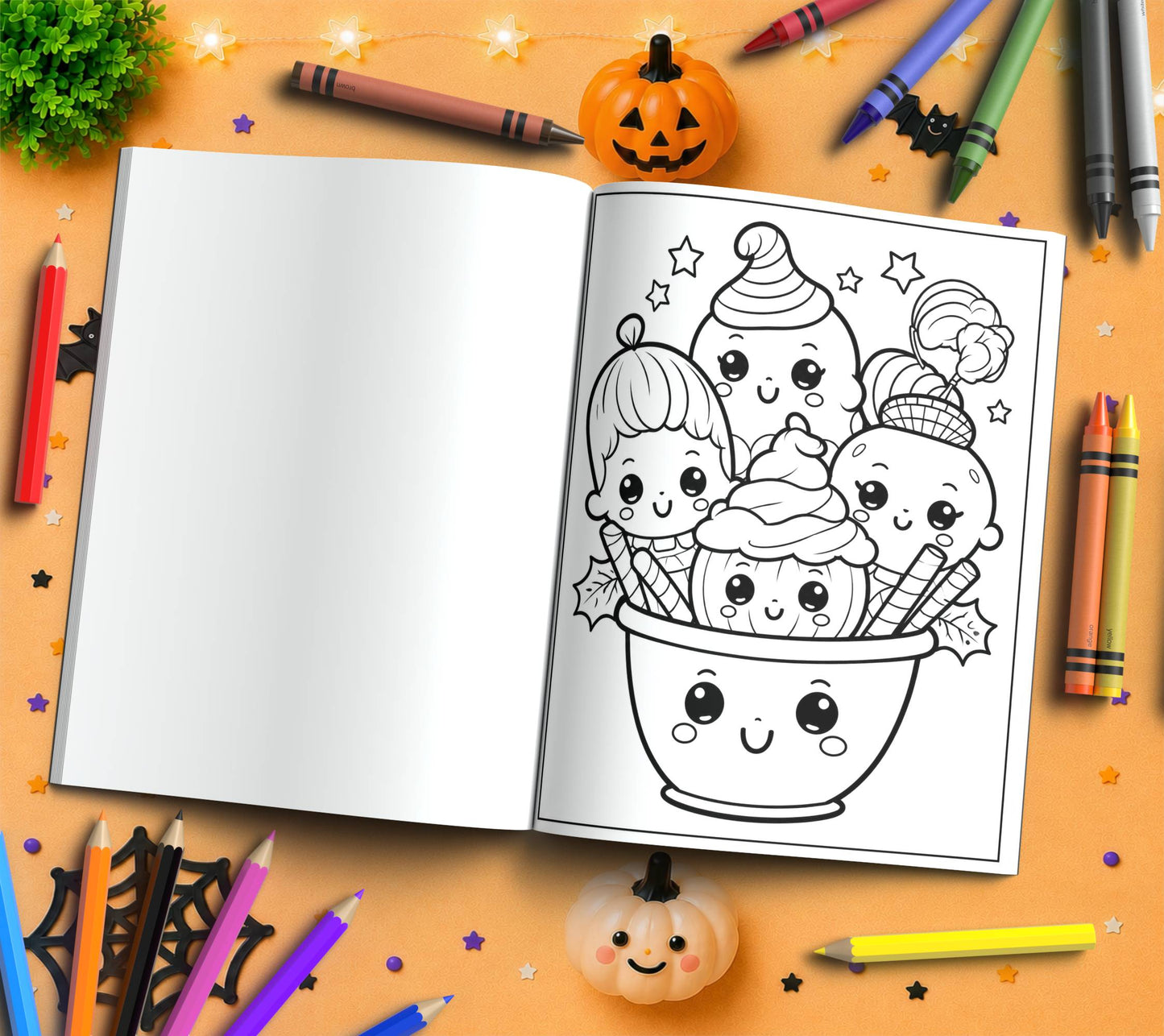 Adventurous Trick-or-Treaters: Affirmations Coloring Fun