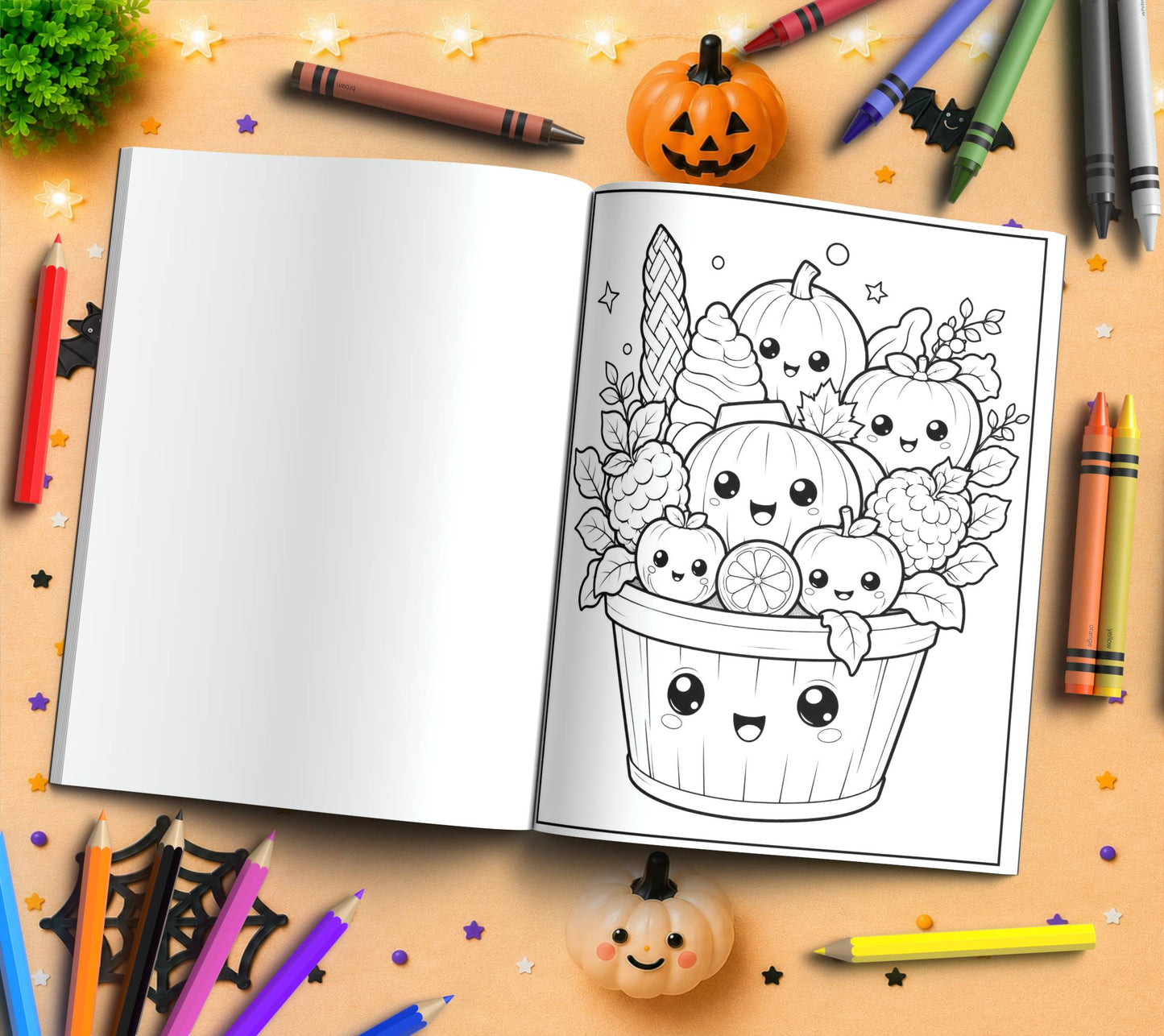 Trick-or-Treat Sweet Treats Halloween Coloring Book