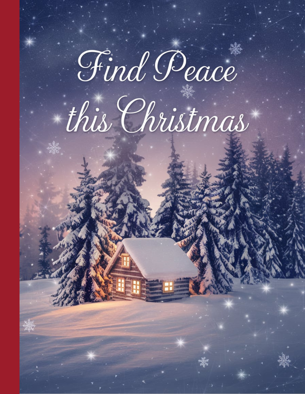 Find Peace This Christmas - Christmas Composition Notebook