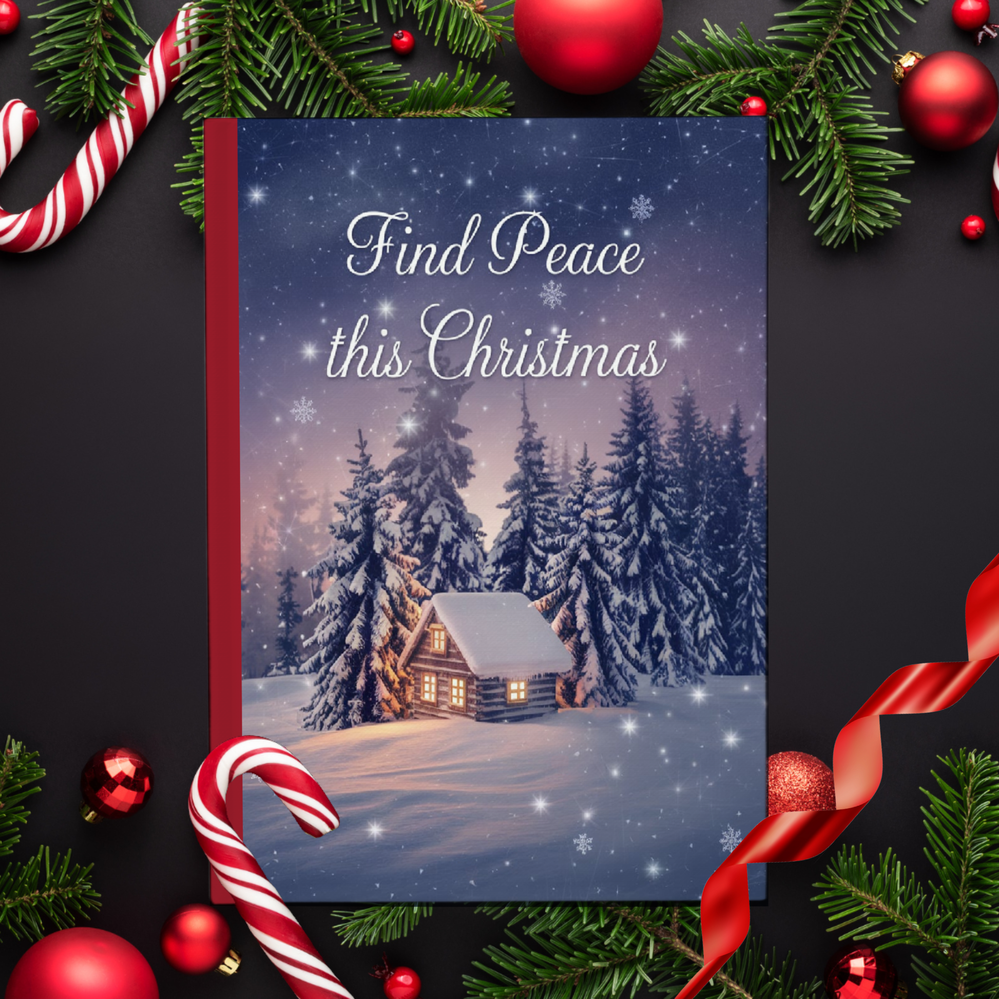 Find Peace This Christmas - Christmas Composition Notebook