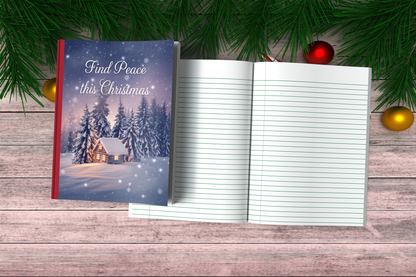 Find Peace This Christmas - Christmas Composition Notebook