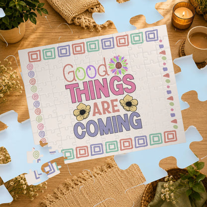 Good Things Are Coming - Affirmation Puzzle Gift for Survivors and Puzzle Lovers