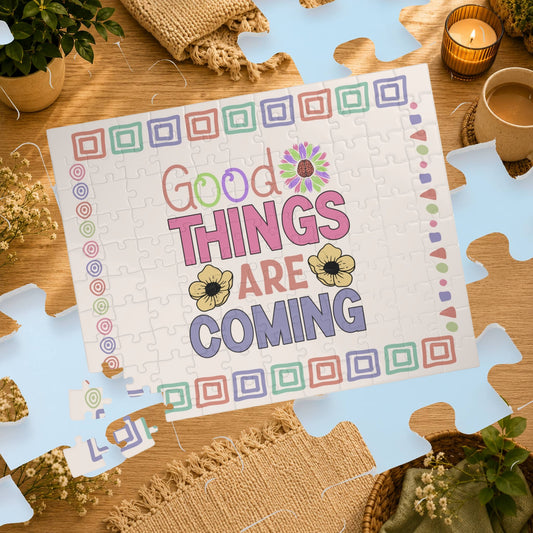 Good Things Are Coming - Affirmation Puzzle Gift for Survivors and Puzzle Lovers