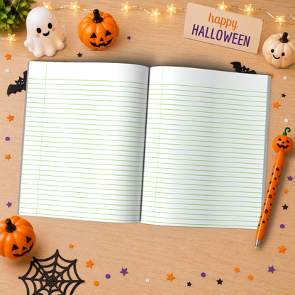 Ghosting My Worries Halloween Themed Notebook