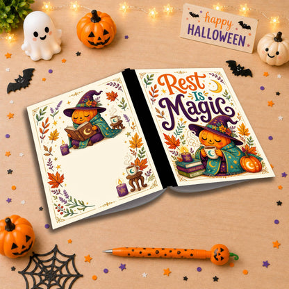 Rest Is Magic Halloween Themed Notebook