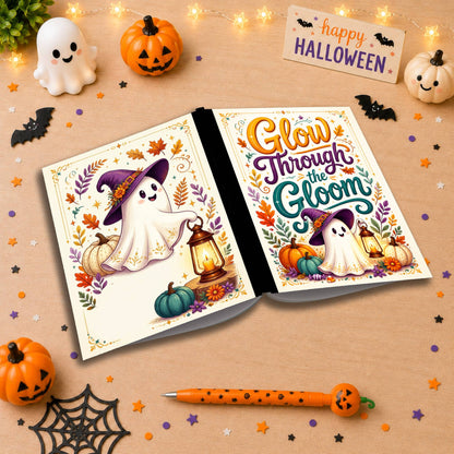Glow Through the Gloom Halloween Themed Notebook