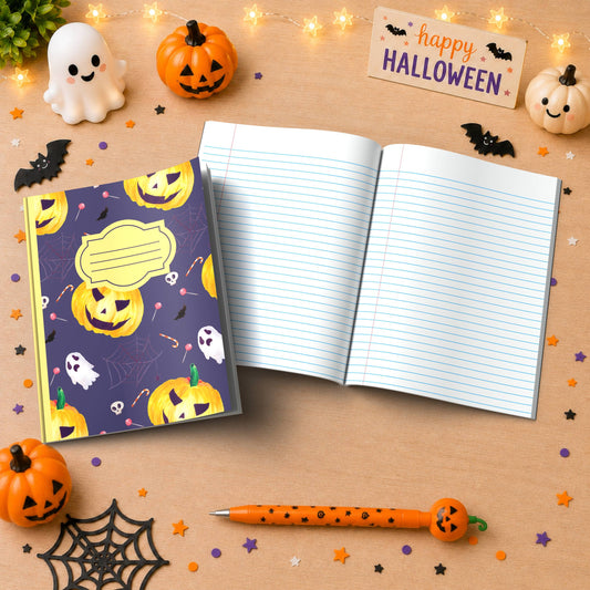 Shop our halloween wide ruled composition notebook halloween journal navy featuring the Dark Green Lined style option from MySisterIsASurvivor.