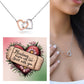 Healing Begins With Love - Start With You: Interlocking Hearts Necklace - Mental Health Gift, Self-Love, Anxiety, PTSD Support