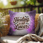 Mental health indoor/outdoor pillow with “Healing Is Not Linear” for self-care and positivity