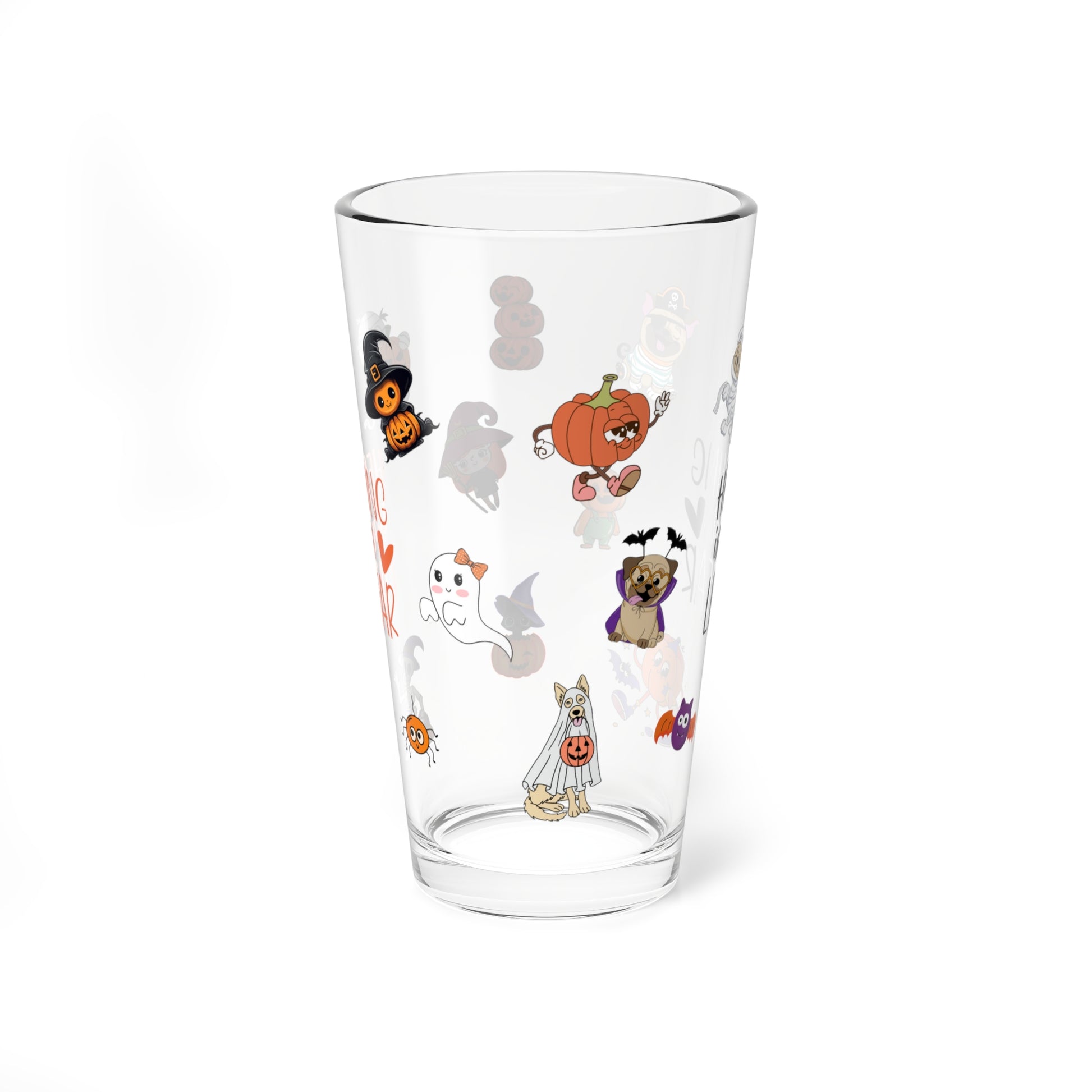 Healing is Not Linear, Halloween Pint Glass, 16oz - Perfect for Positive Sips & Fall Fun