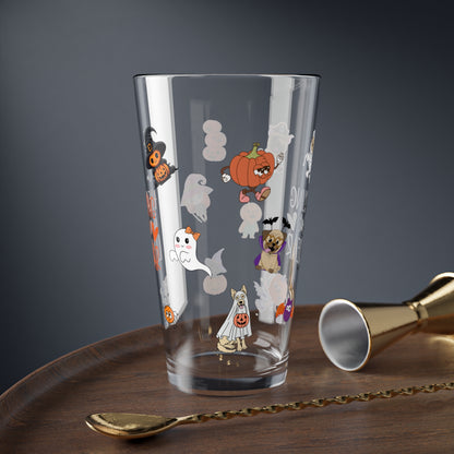 Healing is Not Linear, Halloween Pint Glass, 16oz - Perfect for Positive Sips & Fall Fun
