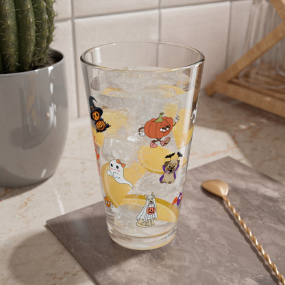 Healing is Not Linear, Halloween Pint Glass, 16oz - Perfect for Positive Sips & Fall Fun