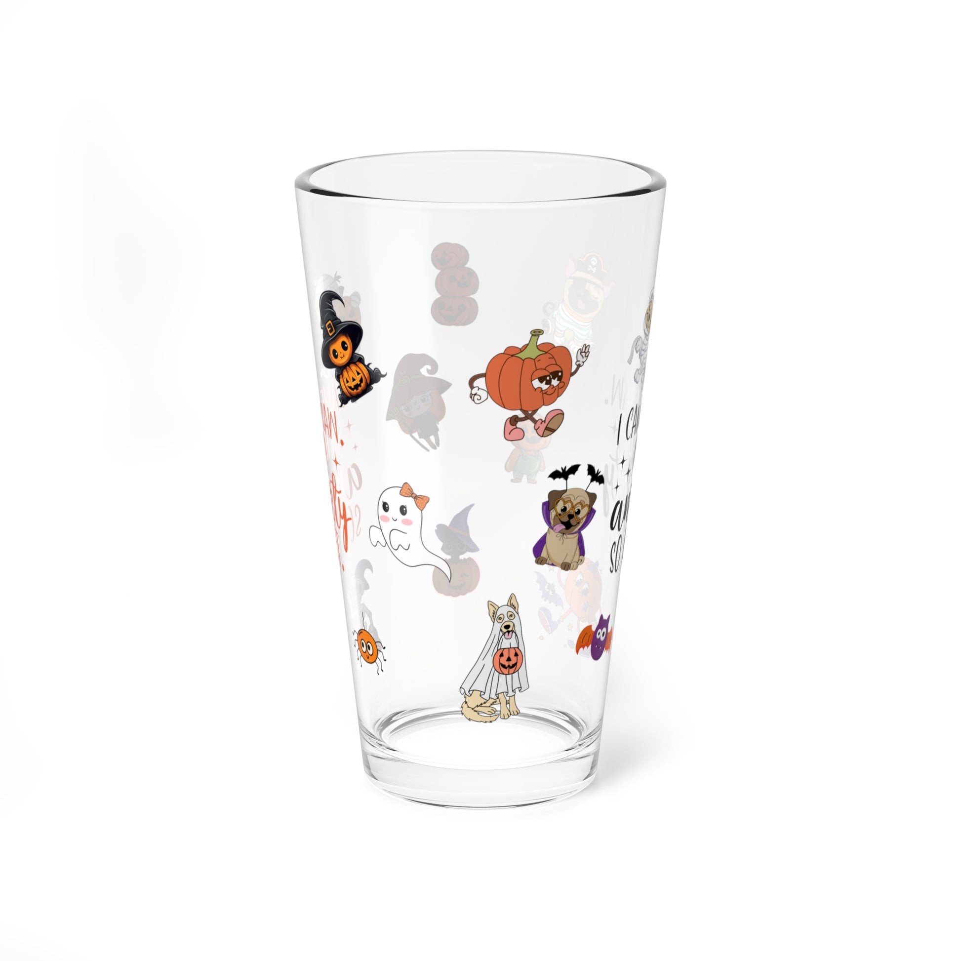 I Came. I Saw. I Had Anxiety So I Left, Halloween Pint Glass, 16oz - Perfect for Positive Sips & Fall Fun