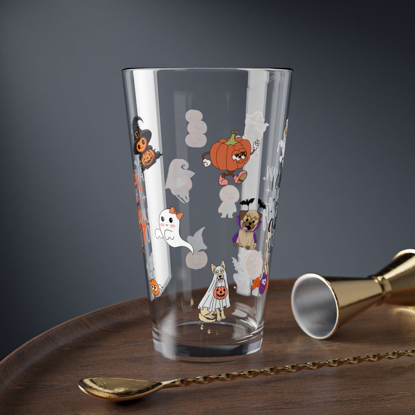 I Came. I Saw. I Had Anxiety So I Left, Halloween Pint Glass, 16oz - Perfect for Positive Sips & Fall Fun