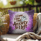 Funny Halloween indoor/outdoor pillow with “I Came. I Saw. I Left.” for seasonal humor