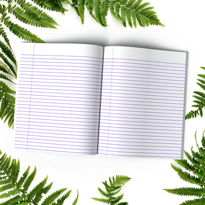 Penguin stained glass zoo animals paperback journal composition notebook for writing, journaling, and mindfulness